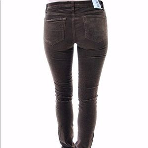 J Brand Cigarette Leg Cords in Walnut Brown